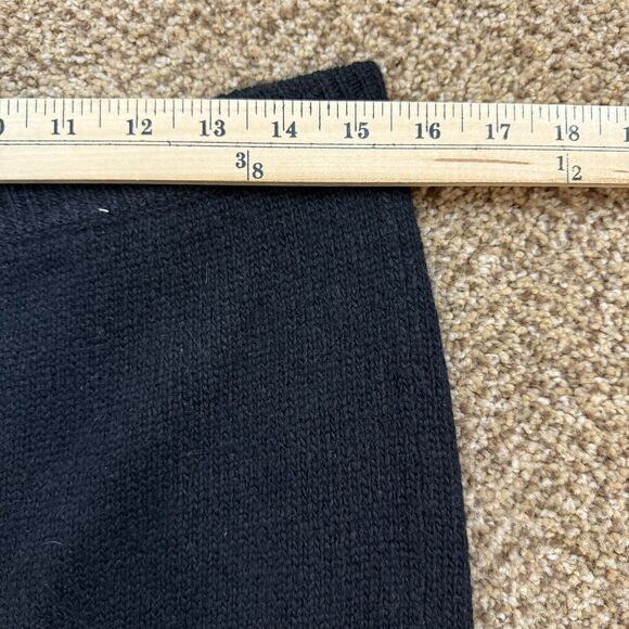 Work In Progress Vintage Black Silk Angora Blend Sweater Knit Midi Skirt Sze M - Picture 7 of 9
